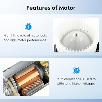 AC Heater Blower Motor Assembly for Nissan Frontier 2005-2021, Pathfinder 05-12, Nissan Xterra 05-15 Replaces for 700175 27226EA010