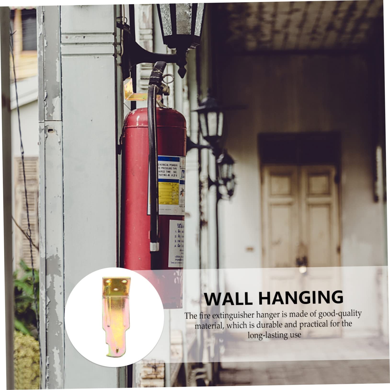 KONTONTY Crochets De Fixation Pour Extincteur Mural En Métal, Lot De 8, Supports Robustes Pour Protection Incendie, Installation Murale Facile Pour Locaux Professionnels