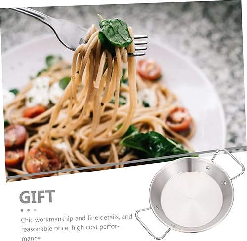 Miniatura 7 de Luxshiny Bandeja frita de acero inoxidable para comida de fiesta de cocina de arroz para niños