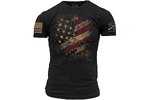 Worn Flag 2.0 Patriotic Country Concert Tee for Men