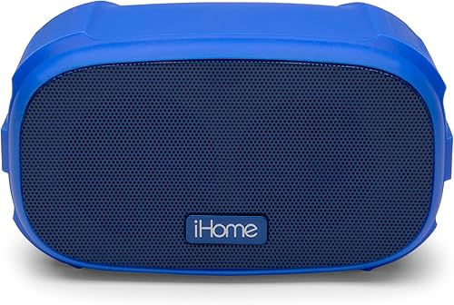 iHome Altavoz Bluetooth con batería de 18 horas de duración, el altavoz portátil es resistente al agua certificado iP46, ideal para acampar,