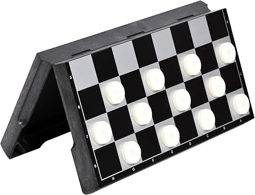 Miniatura 2 de Outside Inside Mochila de ajedrez y damas, compacta, plegable, magnética, tamaño de viaje para acampar y viajar