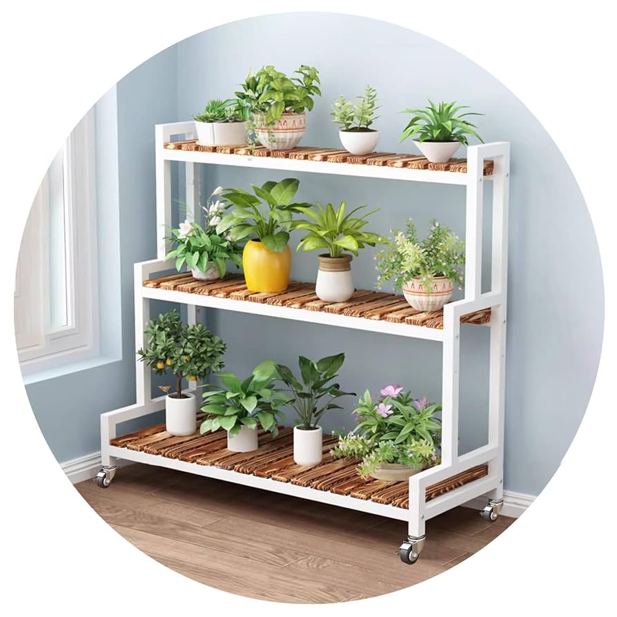 フラワースタンド 棚 木製 ガーデンラック 5段 花台 植物棚 盆栽棚 園芸< 楽天市場】Wisfor フラワースタンド 5段 花台 ガーデニング 棚