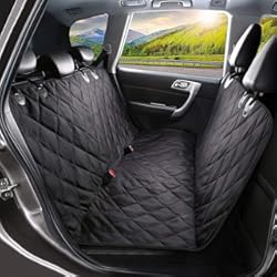 Fundas Asientos Kia Picanto SHINE HAI Funda Impermeable para Mascotas, Cubierta del asiento de coche universal para perro, Negro