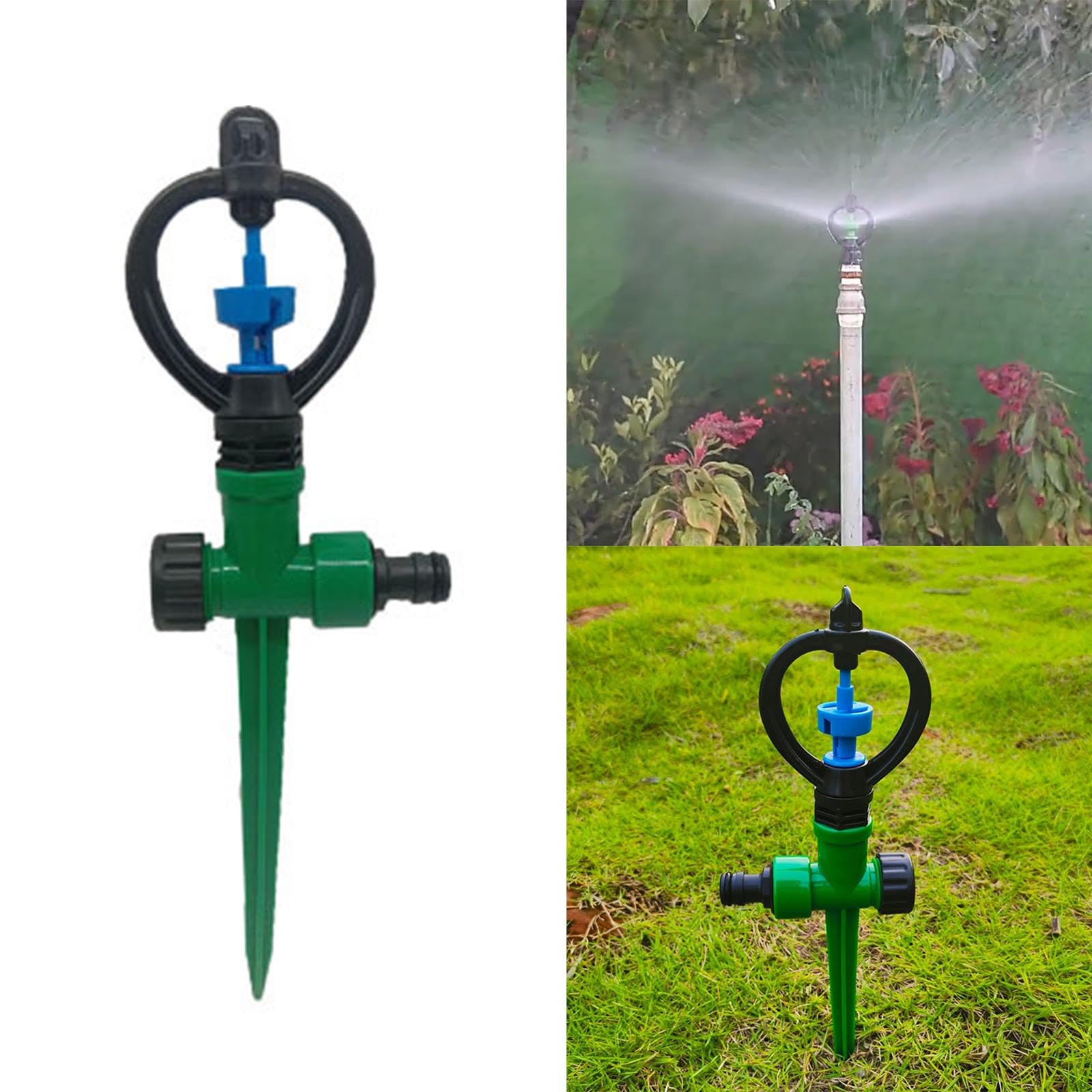 1/2 irrigatori rotanti a farfalla con filettatura esterna da 3/4 pollici spruzzatori per nebulizzazione da giardino accessori per l'irrigazione dell'acqua da giardinaggio 1 pz  15