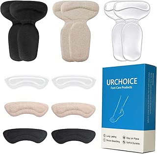 Heel Cushion Inserts, Reusable Soft Shoe Inserts Heel Cushion Pads Self-Adhesive Foot Care Protector Grips Liners Loose Shoes - Heel Pain Relief Bunion Callus Blisters- 6 Pairs - coolthings.us