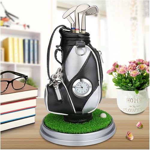 Miniatura 10 de 10L0L bolígrafos de golf con soporte para bolsa de golf, regalos novedosos con 3 piezas de aluminio para oficina, escritorio, bolsa de golf, soporte