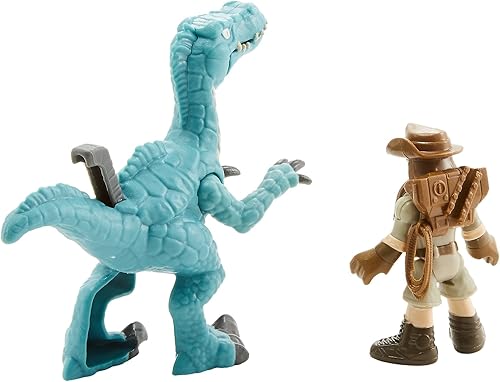 Miniatura 4 de Fisher-Price Imaginext Jurassic World, Muldoon y Raptor