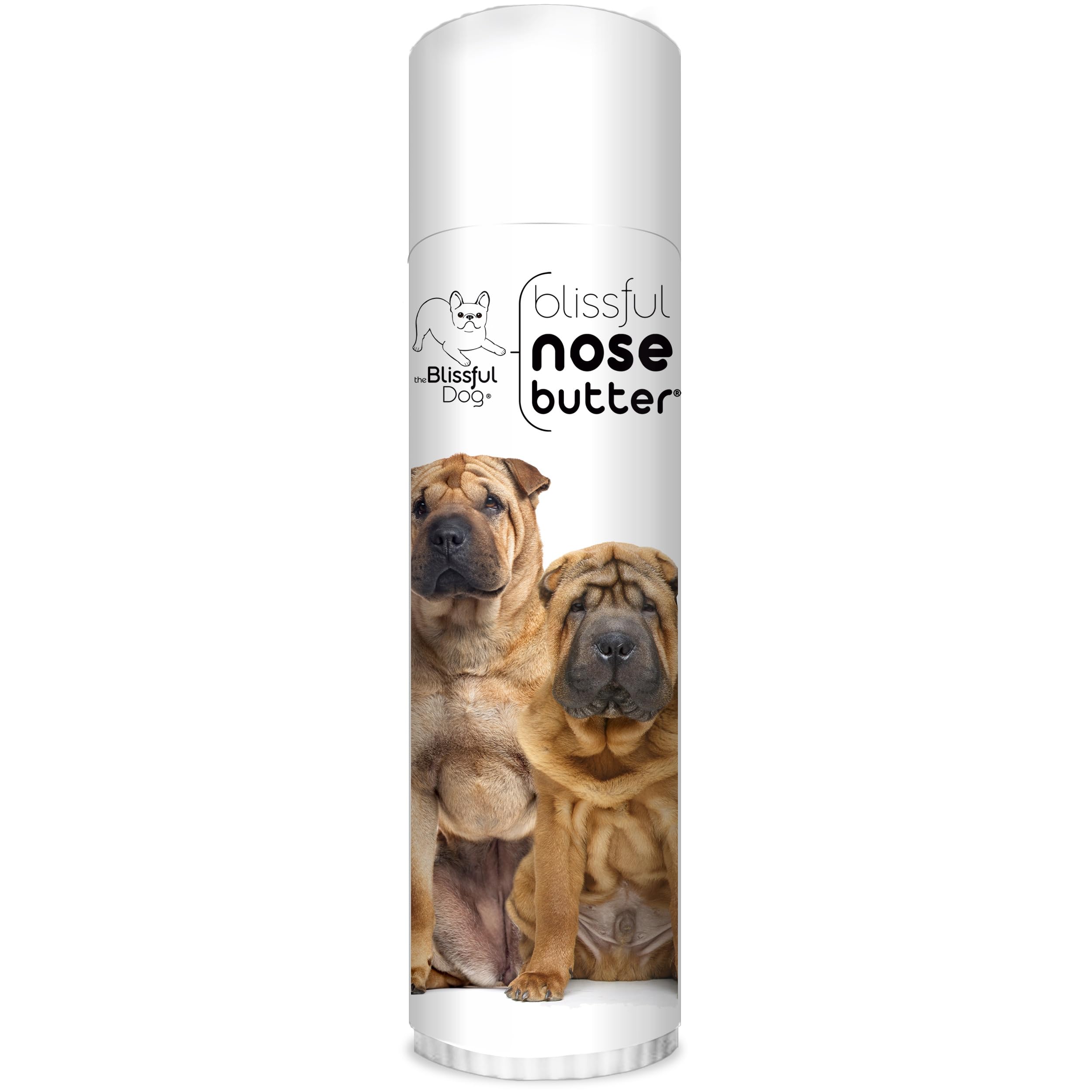The Blissful Dog Chinese Shar-Pei Nose Butter for Dry, Cracked Skin, Lick-Safe Dog Nose Balm with Moisturizing Shea Butter, Almond, Olive, and Essential Oils, Pet Supplies, Uncented, 0.50 oz.