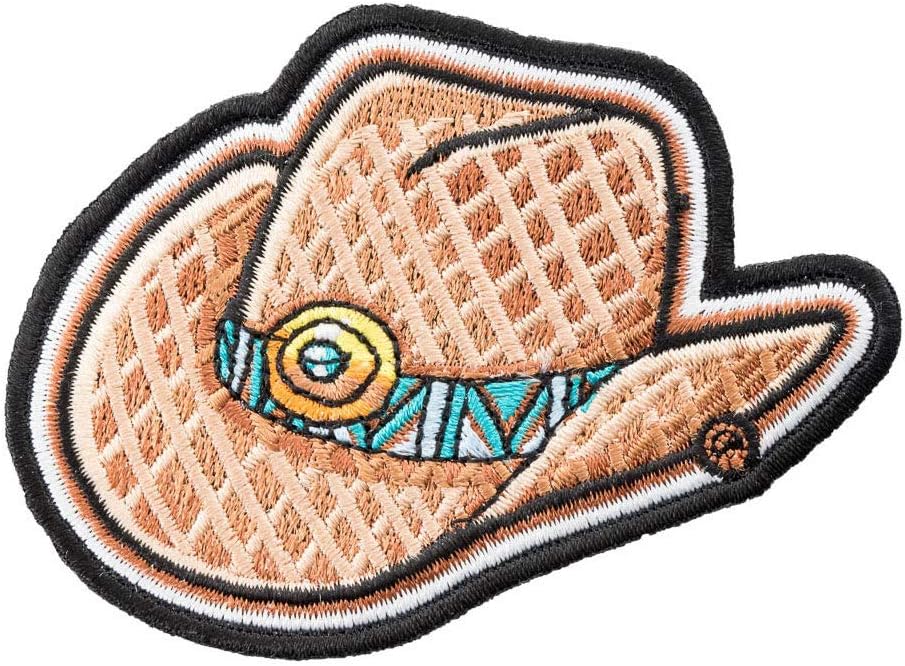 PatchStop Cowboy Hat Tan Iron On Patches for Clothing Jeans