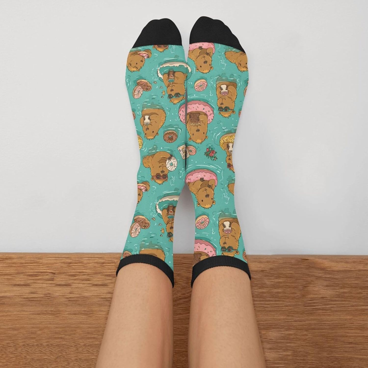 Funny Novelty Socks Casual Athletic Crazy Crew Socks For Women Men - Image 3