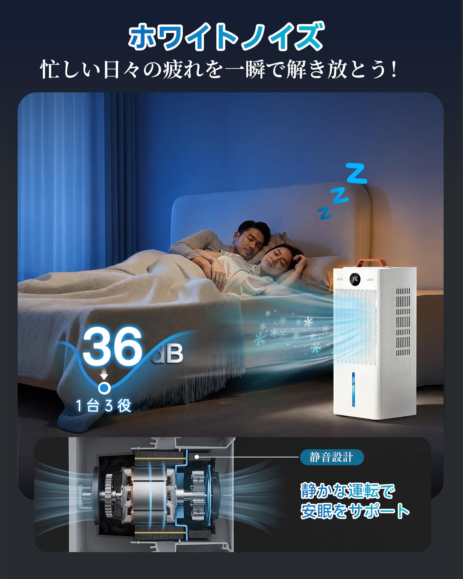 Amazon | Braveby 冷風機 強力 10L水タンク+6個専用保冷パック 【2026