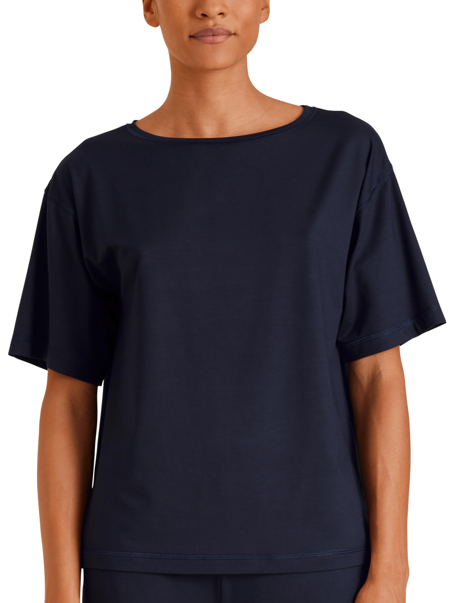 CALIDA Deepsleepwear Balancing T-Shirt Damen, Rundhalsausschnitt mit weiten Ärmeln