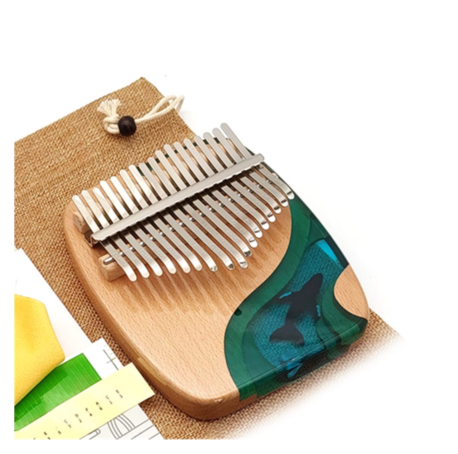 alumno Kalimba Teclado De Piano De 17 Teclas con Instrumento Musical Kalimba