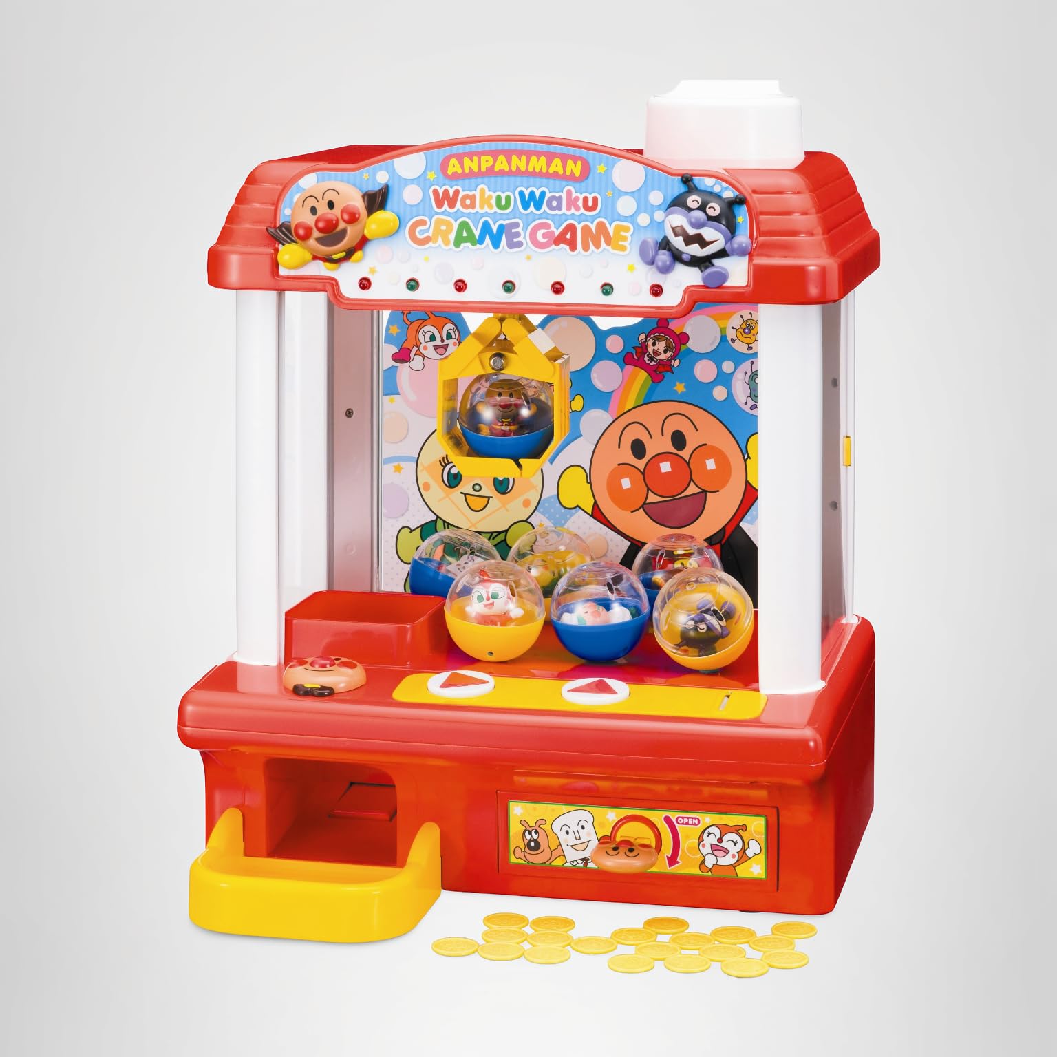 【中古】アンパンマン ミニクレーンゲーム Amazon.co.jp: アンパンマン わくわくクレーンゲーム : おもちゃ