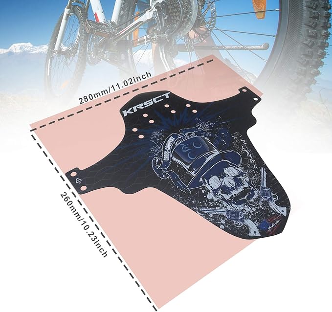 Kit 2 Guardabarros MTB Azul y Negro 26" 27.5" 29" miniatura 4