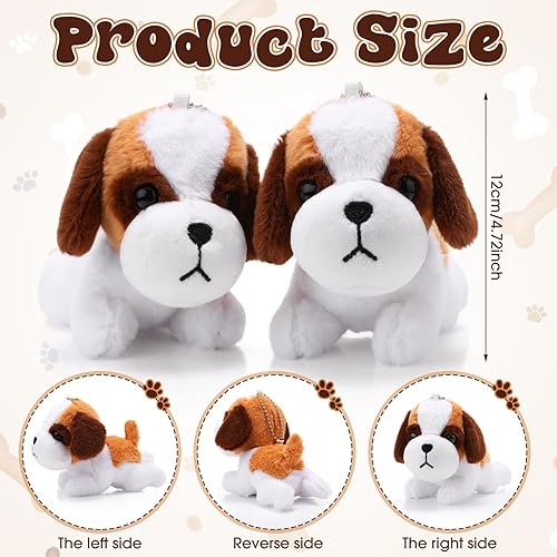Miniatura 2 de Sumind 9 piezas de peluche de 4 pulgadas y 5 pulgadas para perros pequeños, animales de peluche a granel, lindos juguetes de peluche para niños,