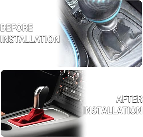 Vista 32 de Salior Funda de cuero para palanca de cambios de automóvil, accesorios para decoración interior de automóvil, funda universal a prueba de polvo