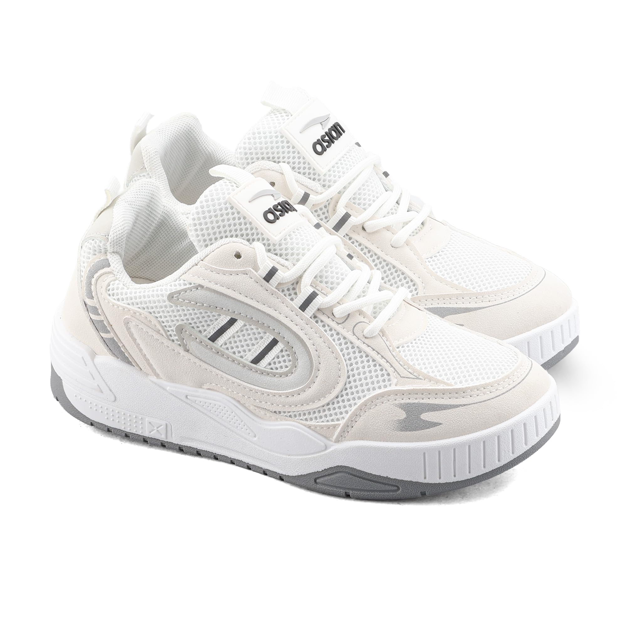 Jennifer-05 Women's Sneakers | Breathable Mesh Upper | Cushioned Sole | Lace-Up Casual Sneakers with Chunky Design-image-26