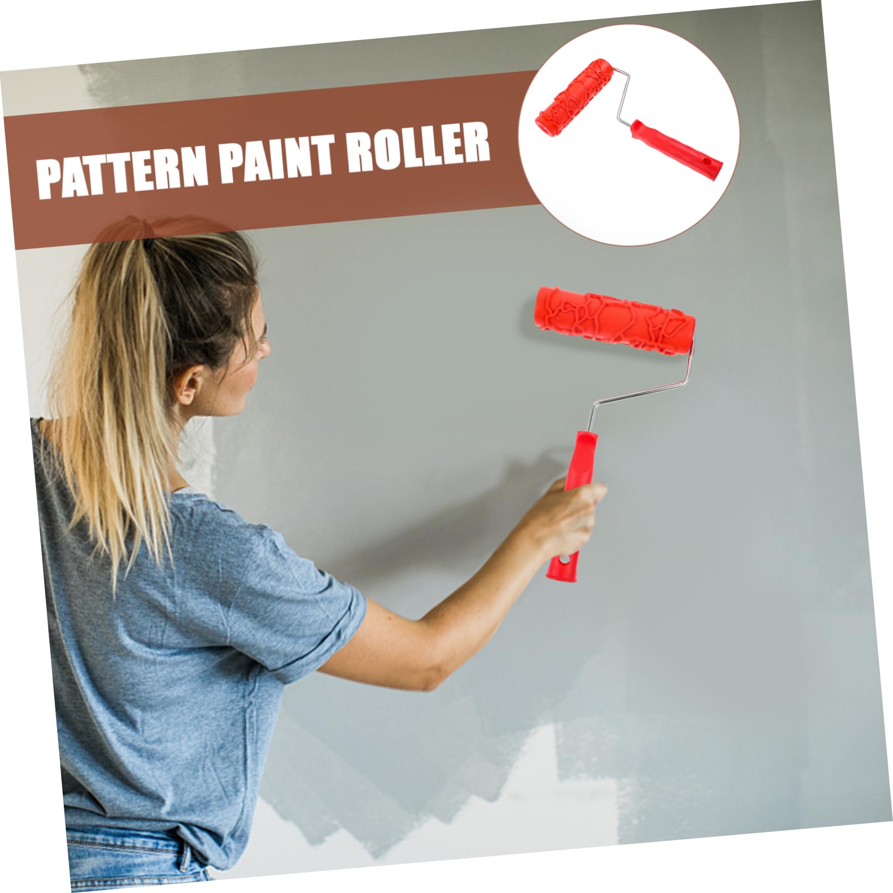 ARTIBETTER 5stücke Texturierter Farbroller Mit Griff Tragbarer Musterroller Für Kreative Wanddekoration Für Einzigartige Wandtexturen Und Diy-projekte