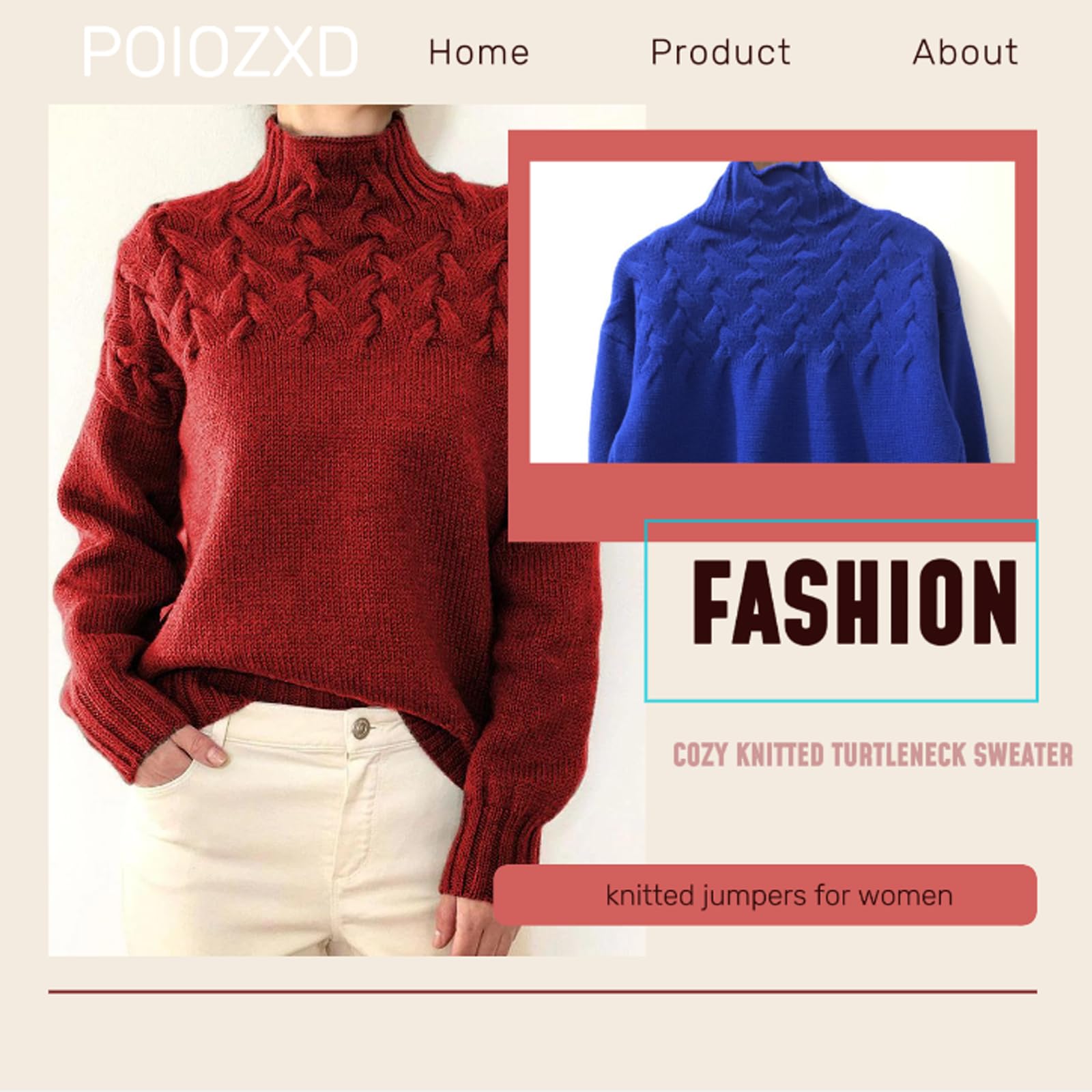 Kaschmir-Pullover mit hohem Halsausschnitt, gemütlicher Strick-Rollkragenpullover, Zopfstrick, Kaschmir-Pullover für Damen, weiche, warme Strickpullover