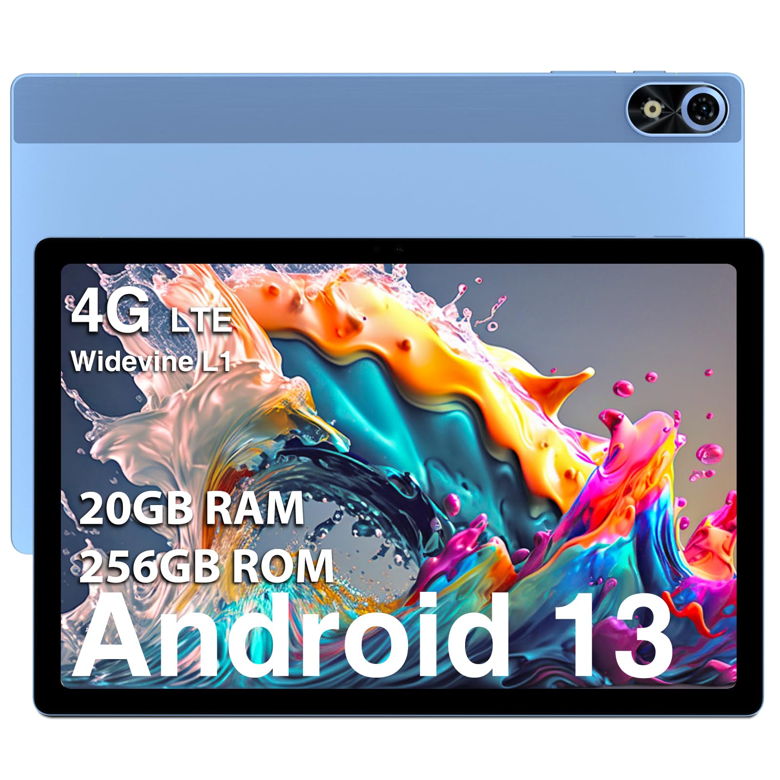 DOOGEE T10 Plus Android Tablets, 20GB RAM+ 256GB ROM (1TB TF