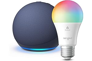 Echo Dot (5th Gen) with Brilliant Sengled Smart Color Bulb