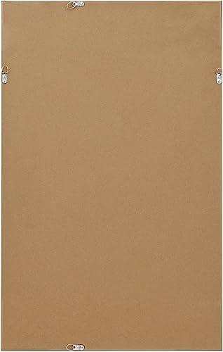 Miniatura 8 de Uttermost Verne - Espejo de pared rectangular con borde negro mate de 24 x 38 pulgadas