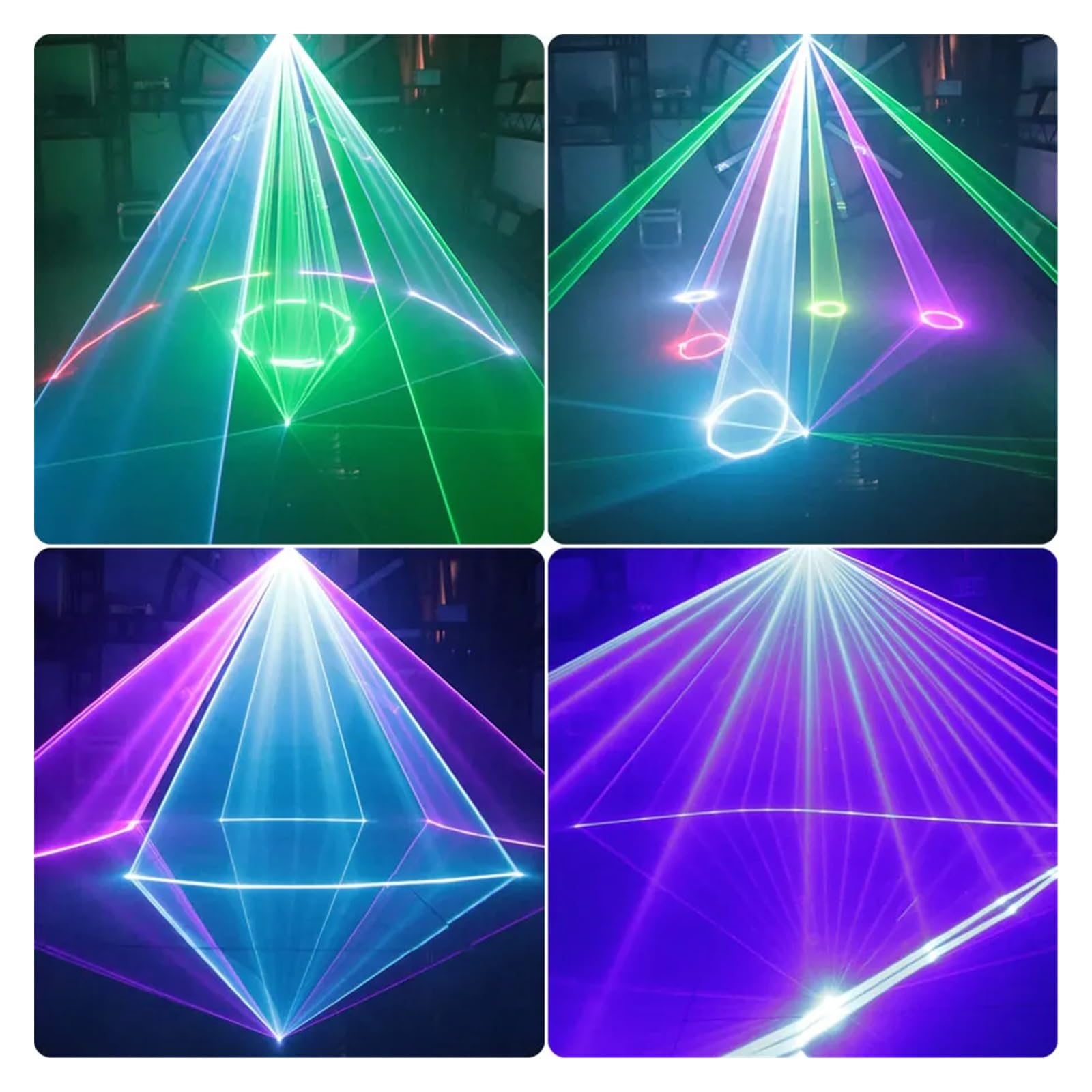 Moi di animazione con fascio RGB 2W/3W/5W DJ Dance Bar Discoteca Proiettore di luci Lampada for effetti scenici Spettacolo per feste, club, bar, Halloween, Natale(W_0)