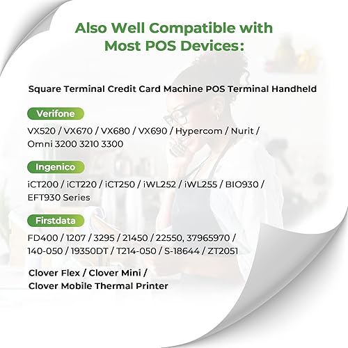 Miniatura 8 de MUNBYN Mini impresora de recibos Bluetooth POS de 2.283 in, impresora térmica portátil inalámbrica de 2.28 pulgadas y papel térmico de 2 14 x 50