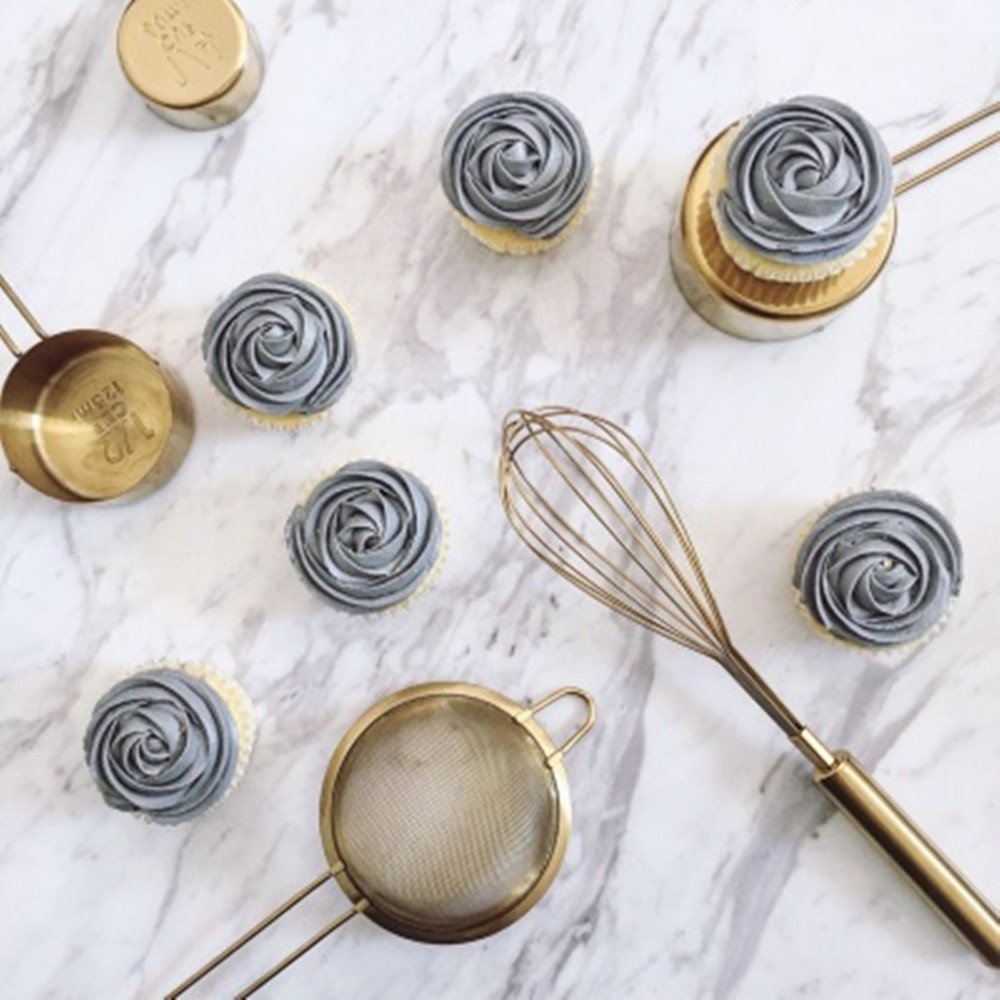 FashionMall Set of 2 Copper Fine Mesh Stainless Steel Mini Tea Strainer