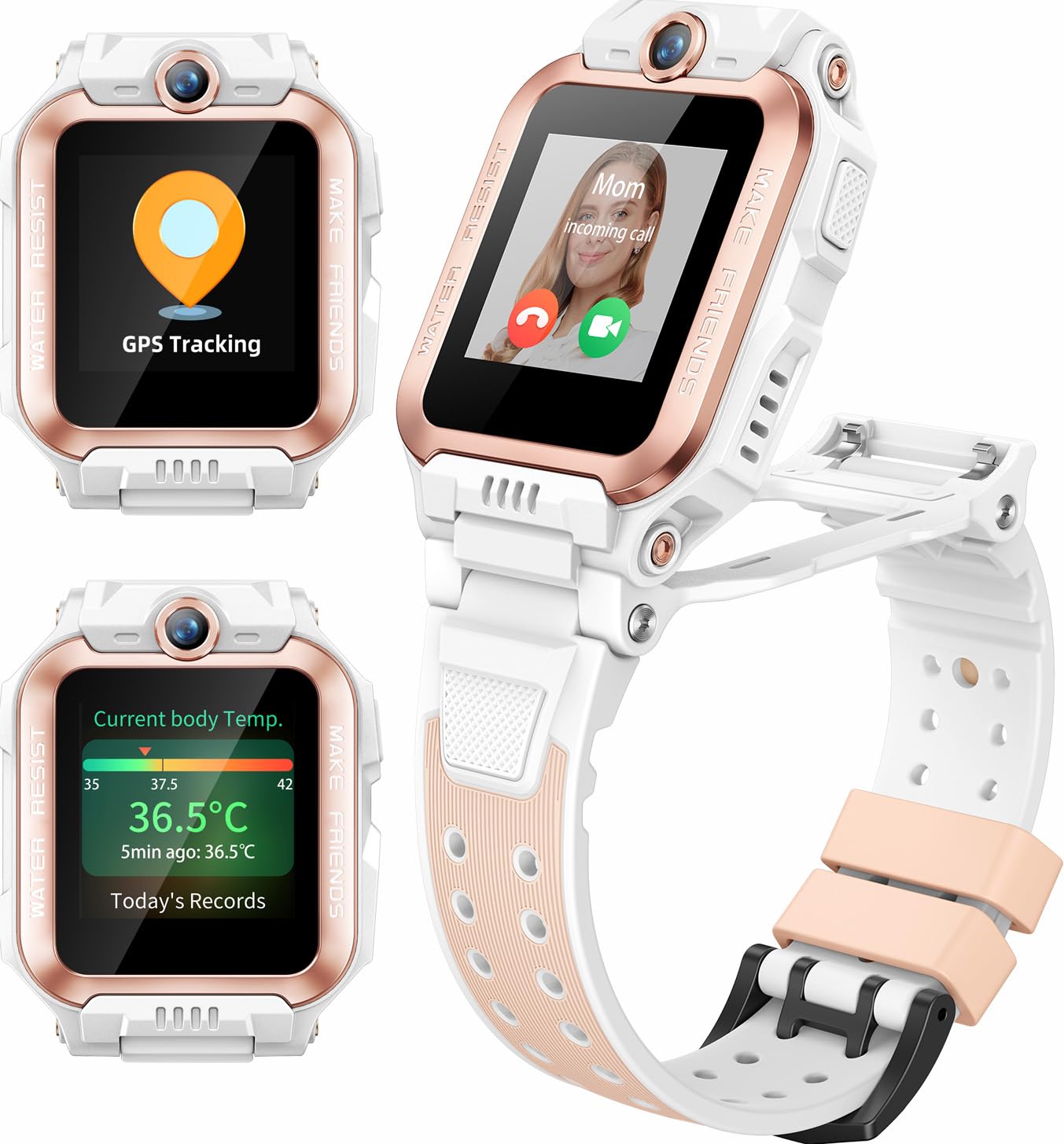 imoo Z7 Reloj Inteligente Niño,Klappdesign mit Dual-Kamera, Videollamadas
