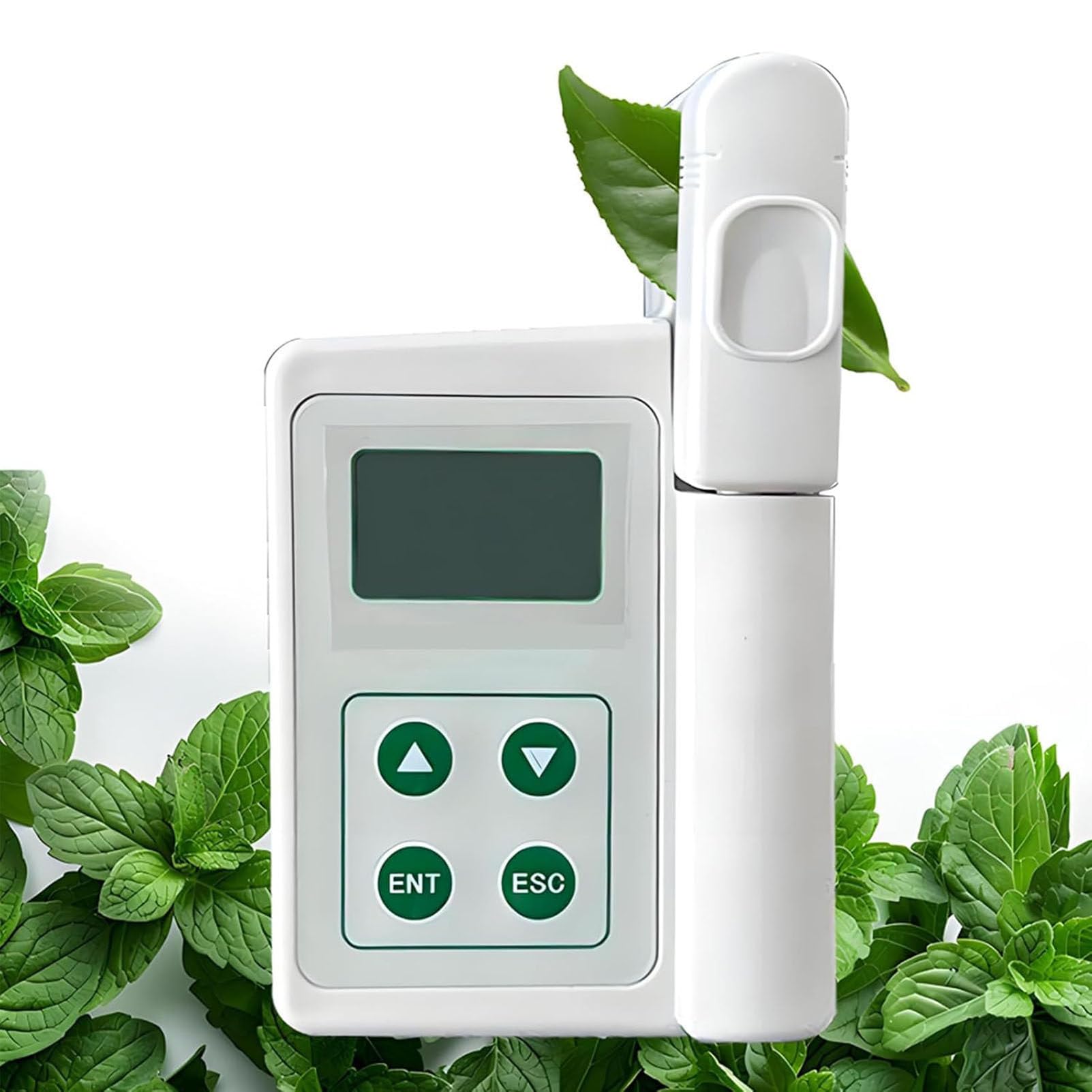 Caibendss Handheld Chlorophyll Analyzer,Handheld 4 in 1 Plant Nutrition Tester,Rechargeable Plant Chlorophyll Meter,for Farmers,Gardeners,Scientists A