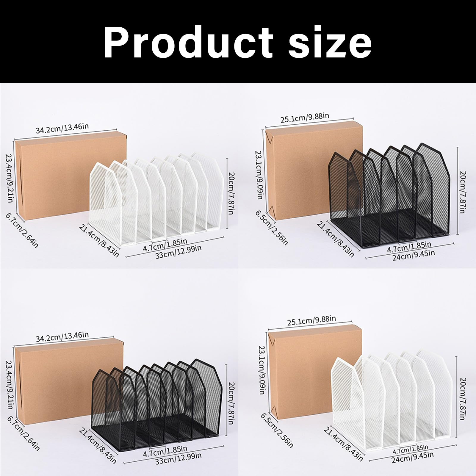 Fermalibri rimovibili per documenti Organizzatori da scrivania in metallo resistente Soluzione archiviazione desktop Fermalibri rimovibili in metallo