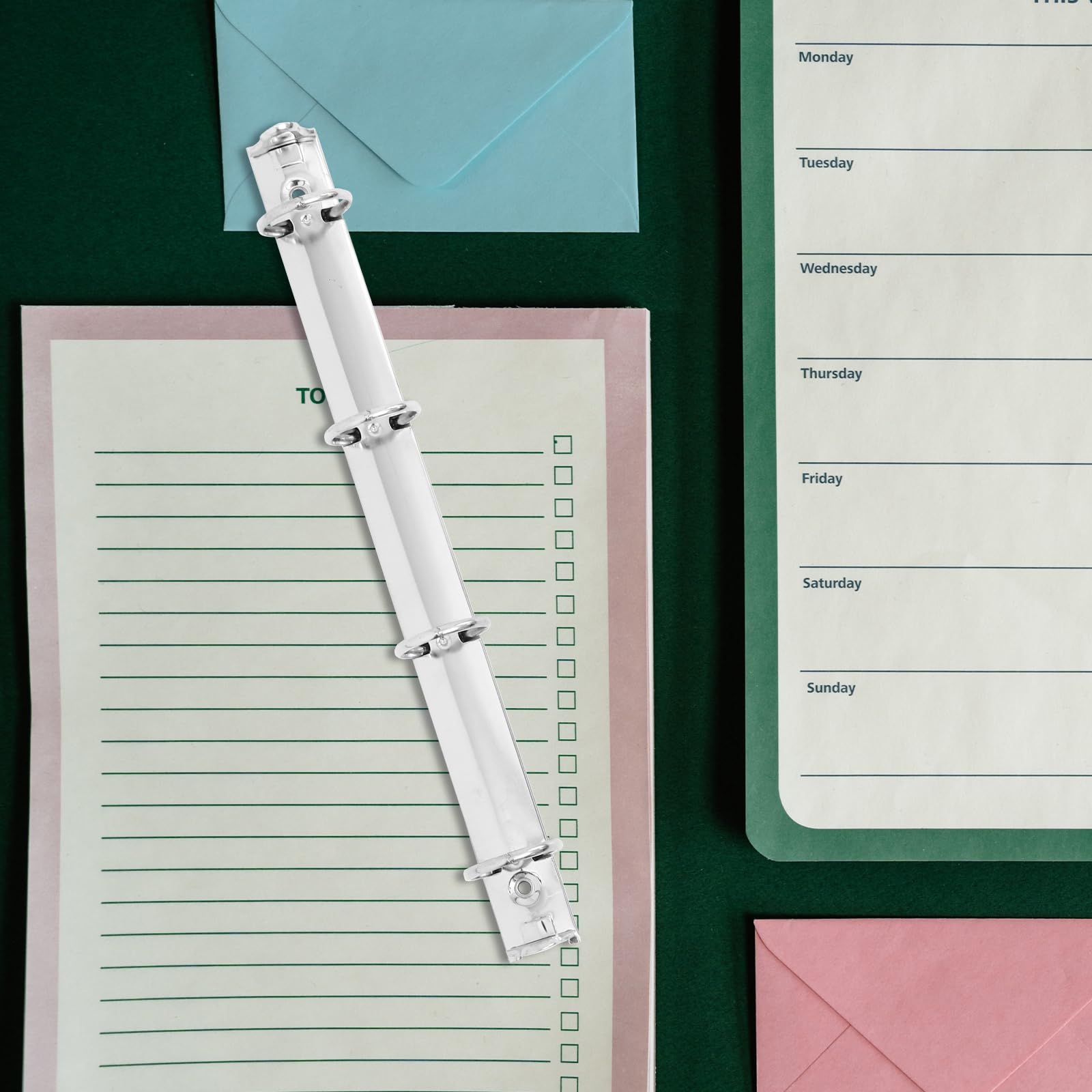 3pièces Organisateur De Classeur Métallique Mécanisme De Reliure À Anneaux pour Cahiers Clips Métalliques pour Documents Et Planificateurs