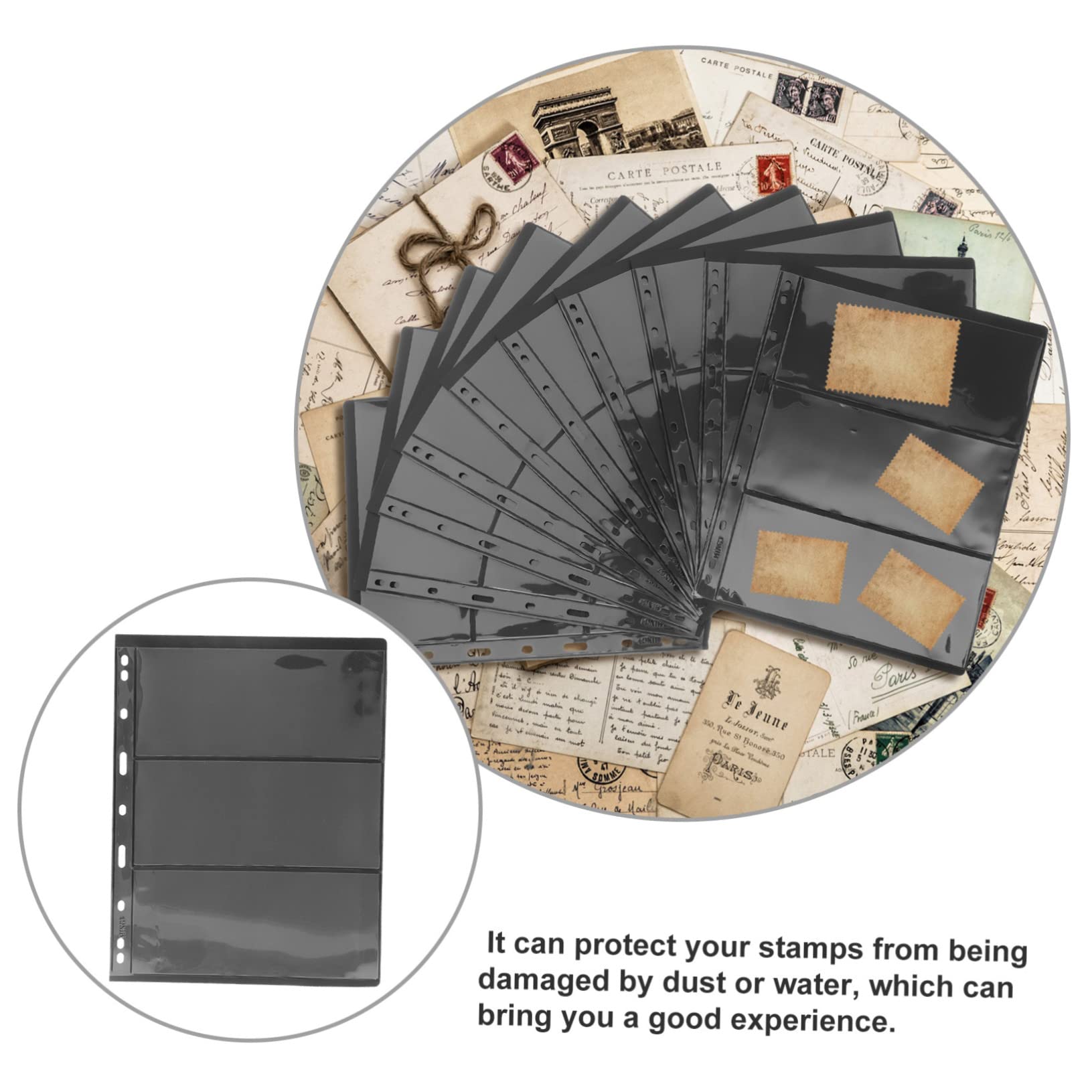 ULDIGI Commemorative Card Collection Loose-Leaf Stamp Book Stamp Holder Organizer