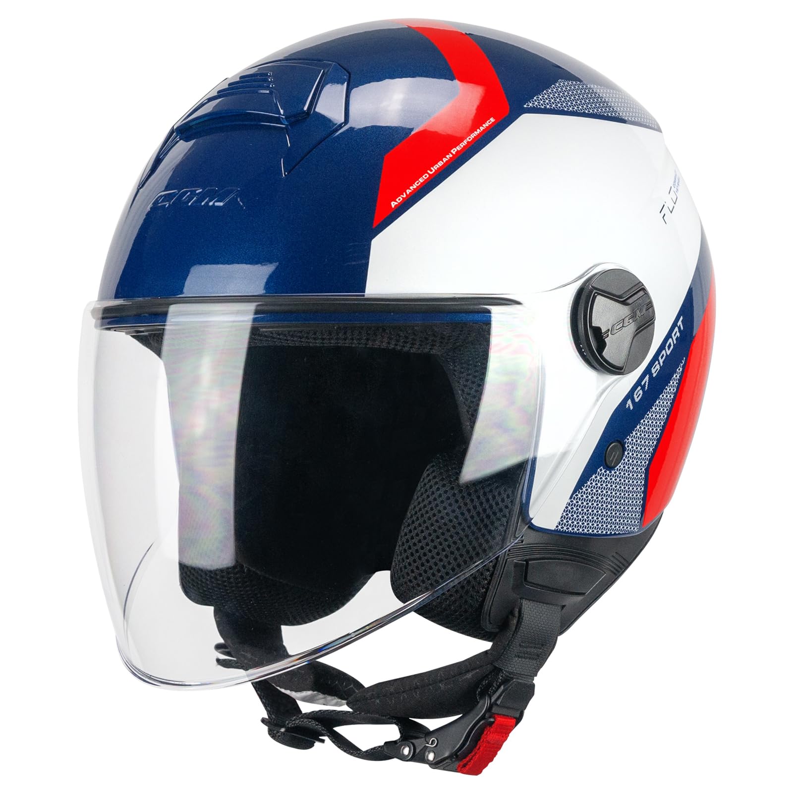CGM open face, 167 FLO visiera lunga