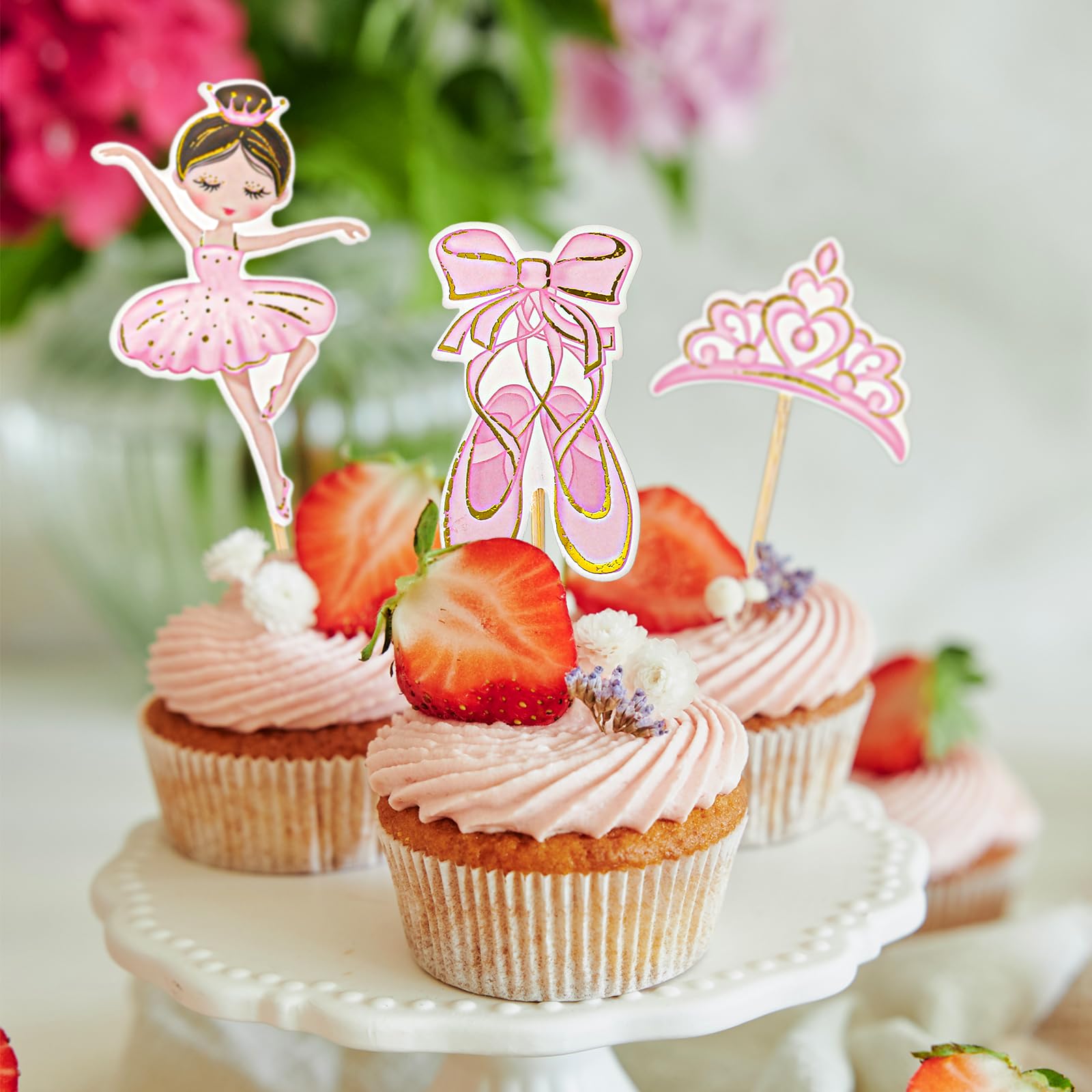 20 decorazioni per torte e cupcake, per feste di compleanno