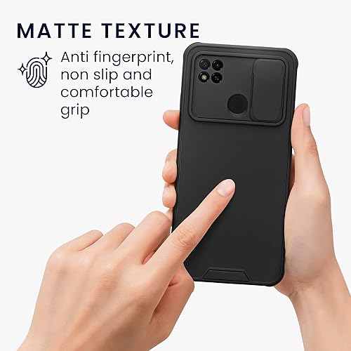 Miniatura 9 de kwmobile Funda híbrida compatible con Xiaomi Redmi 9C - Funda con cubierta de cámara y parachoques - Funda de teléfono, color negro