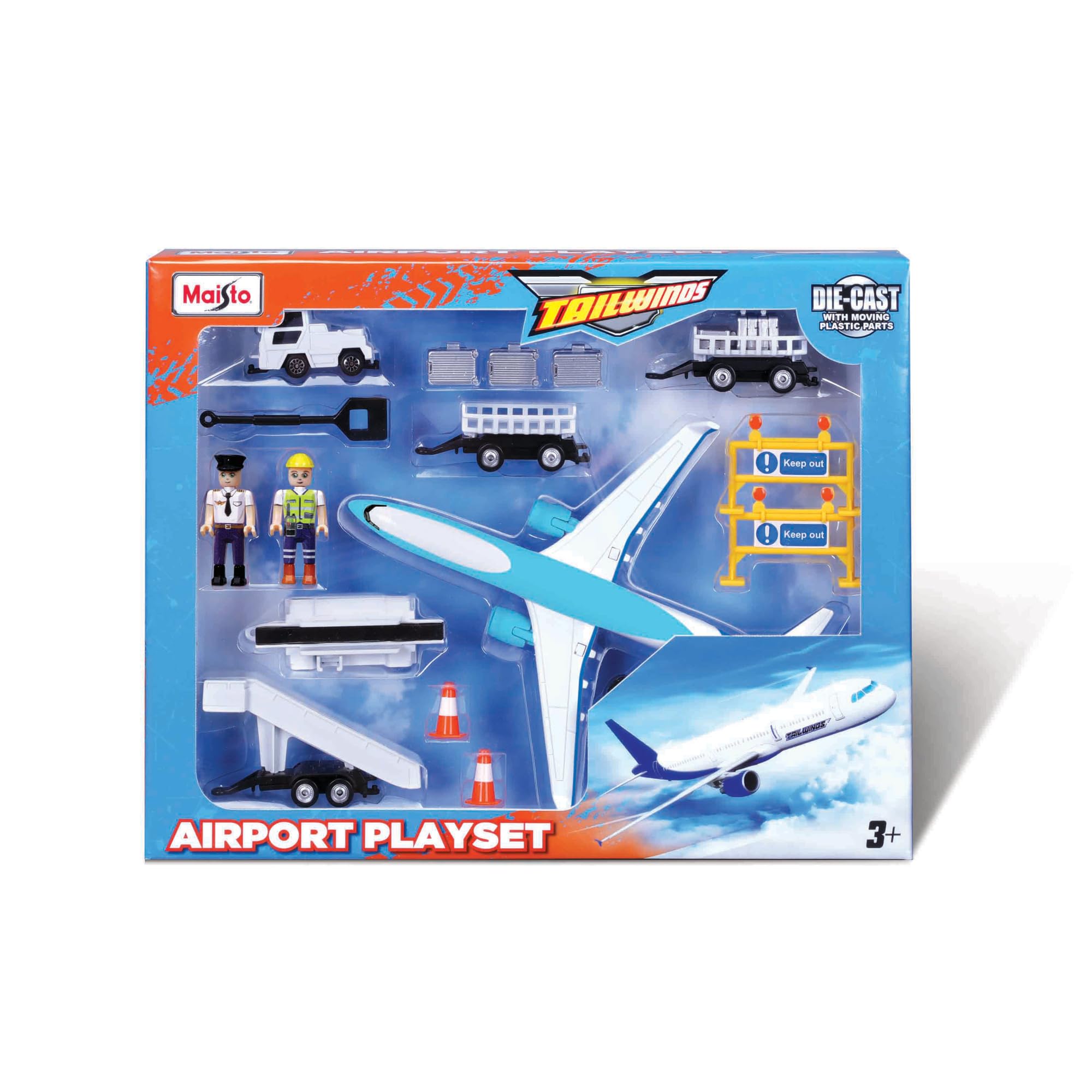 Maisto FRESH METAL TAILWINDS AIRPORT PLAYSET - Incredibly Detailed Die-Cast Vehicles and Accessories