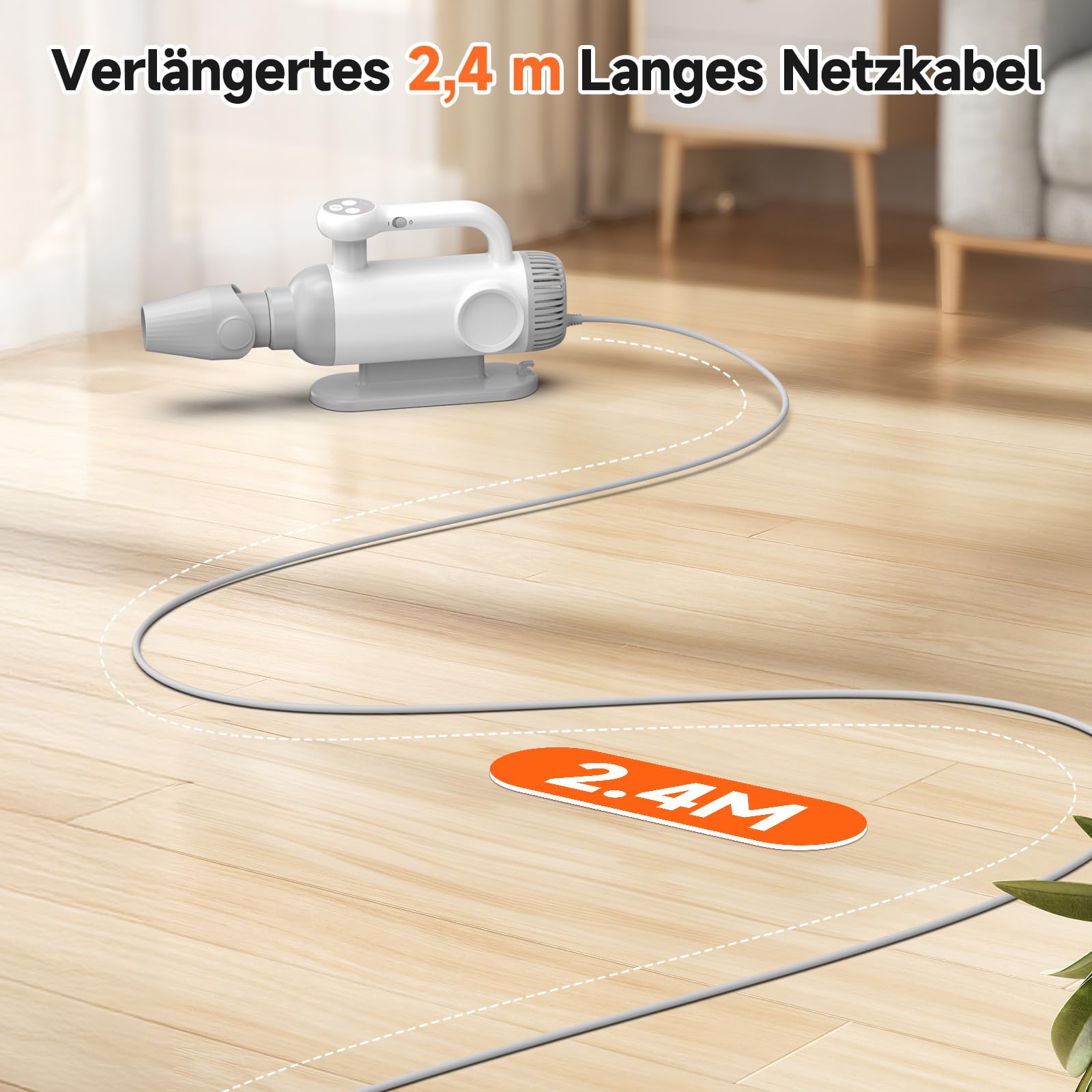 Hundeföhn 2200 W 100m/s mit Negativen Ionen
