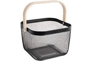 Metal Mesh Steel Harvest Basket for Gathering Vegetables