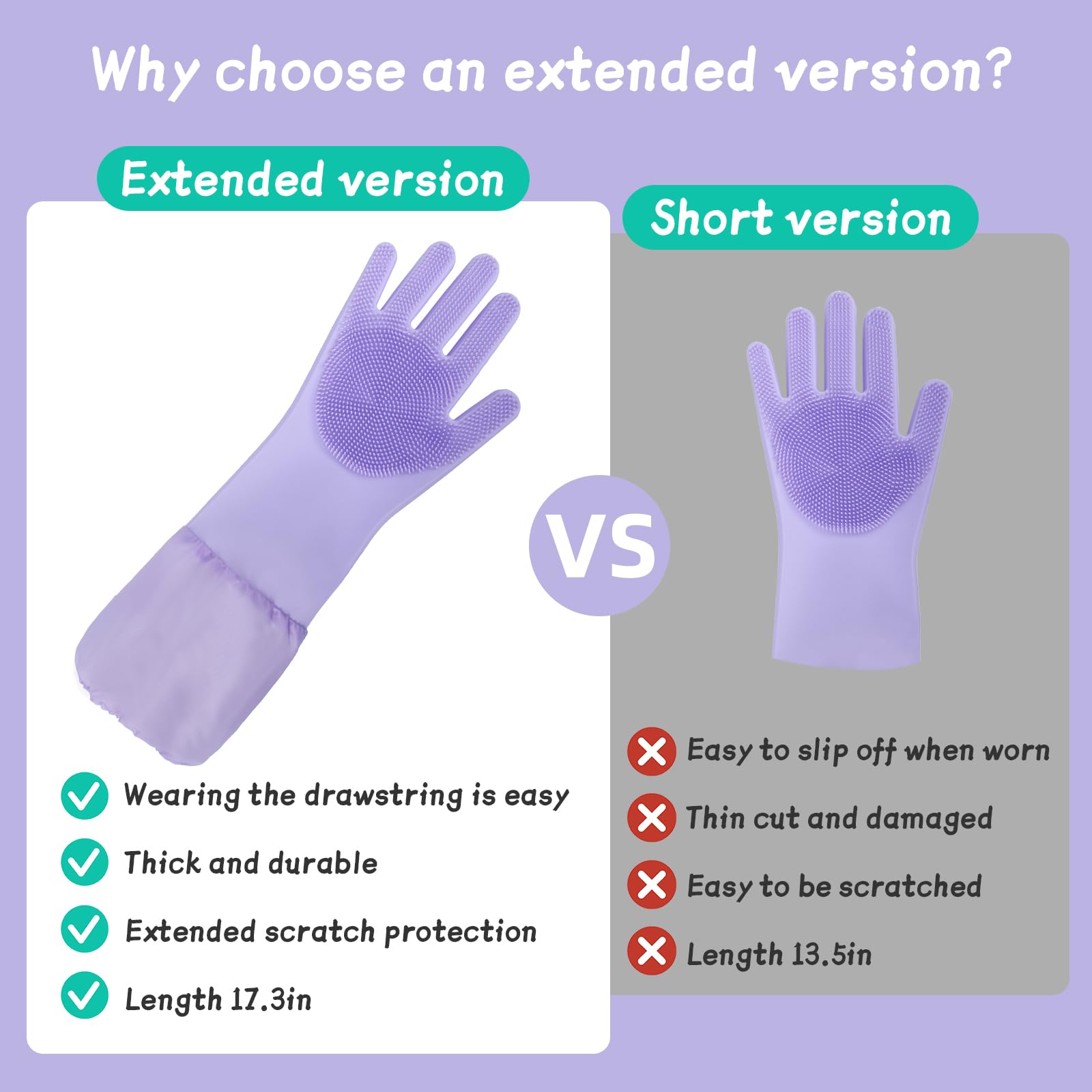 Guantes 2 en 1 para lavar perros con cepillo de dientes de dedo, guantes de baño de silicona para mascotas, para una limpieza suave, masaje y desprendimiento, perfectos para perros y gatos,