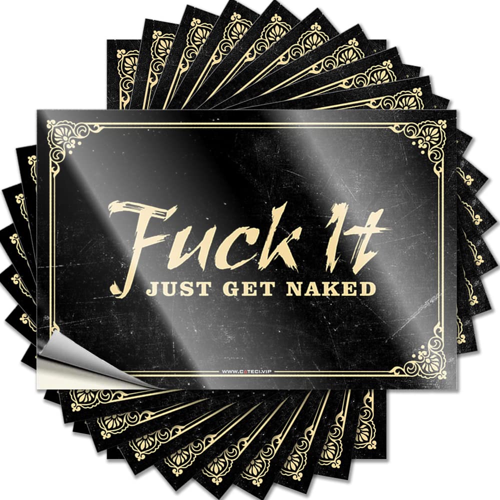 Fuck It Just Get Naked Boys Scented - Bumper Soft Area Waterproof Decal(12X18CM)