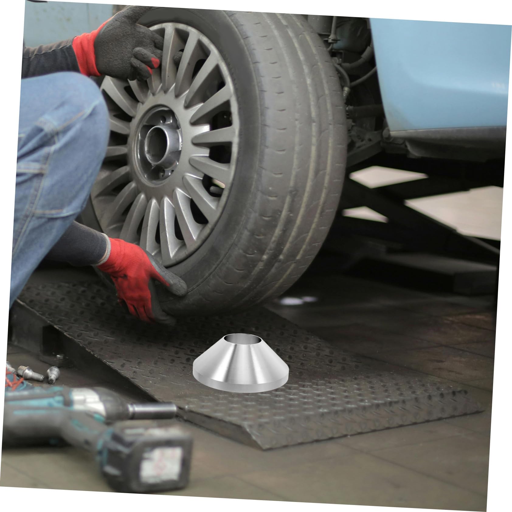 Zerodeko Démonte-pneus Manuel 4,4 Pouces, Cône De Centrage En Alliage D'aluminium, Outil De Montage Pour Camions, Changement De Pneus, Accessoire Professionnel Polyvalent