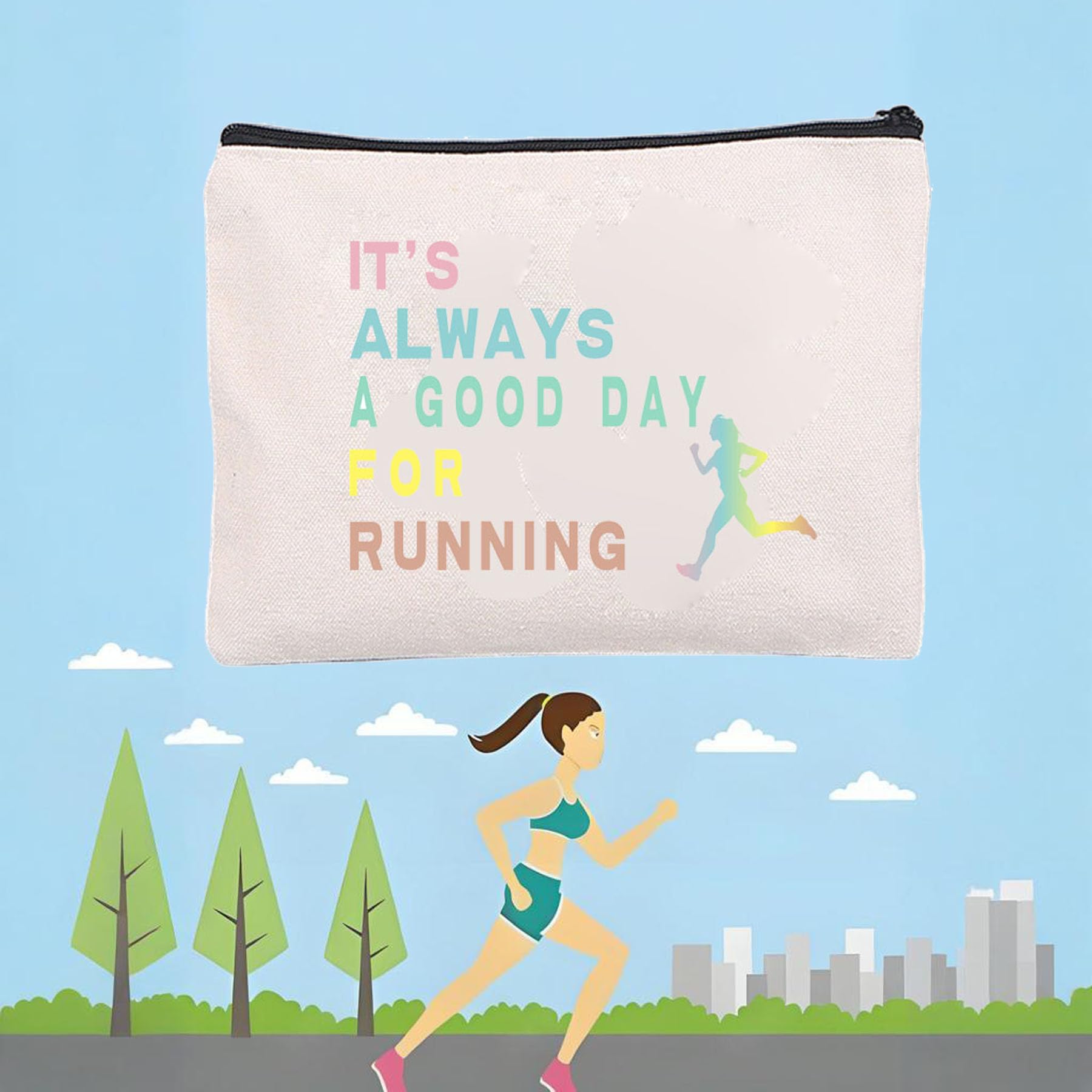Running Gifts for Women, It's a Good Day to Run Cosmetic Bags,Socks,Funny Gifts Set For Runners,Marathon Lovers