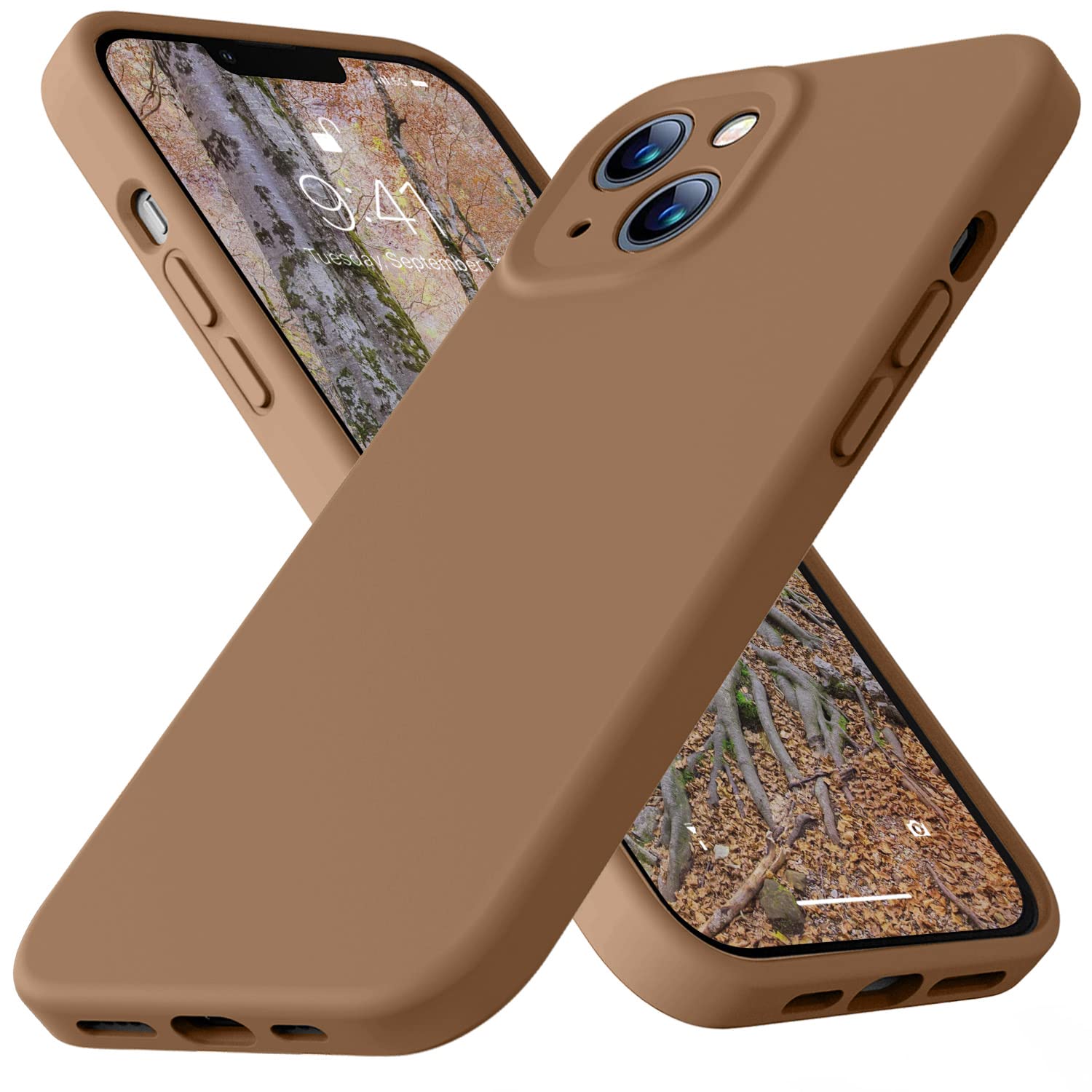 KTELE i13 Silicone Phone Case (Light Brown)