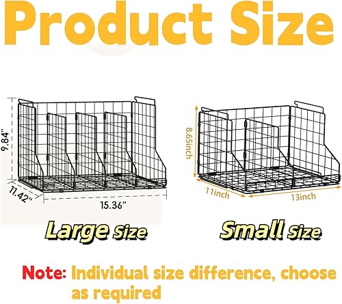 Miniatura 8 de Organizador de almacenamiento de bolsos para armario organizador de bolsos divisores ajustables, cestas de almacenamiento apilables de alambre,