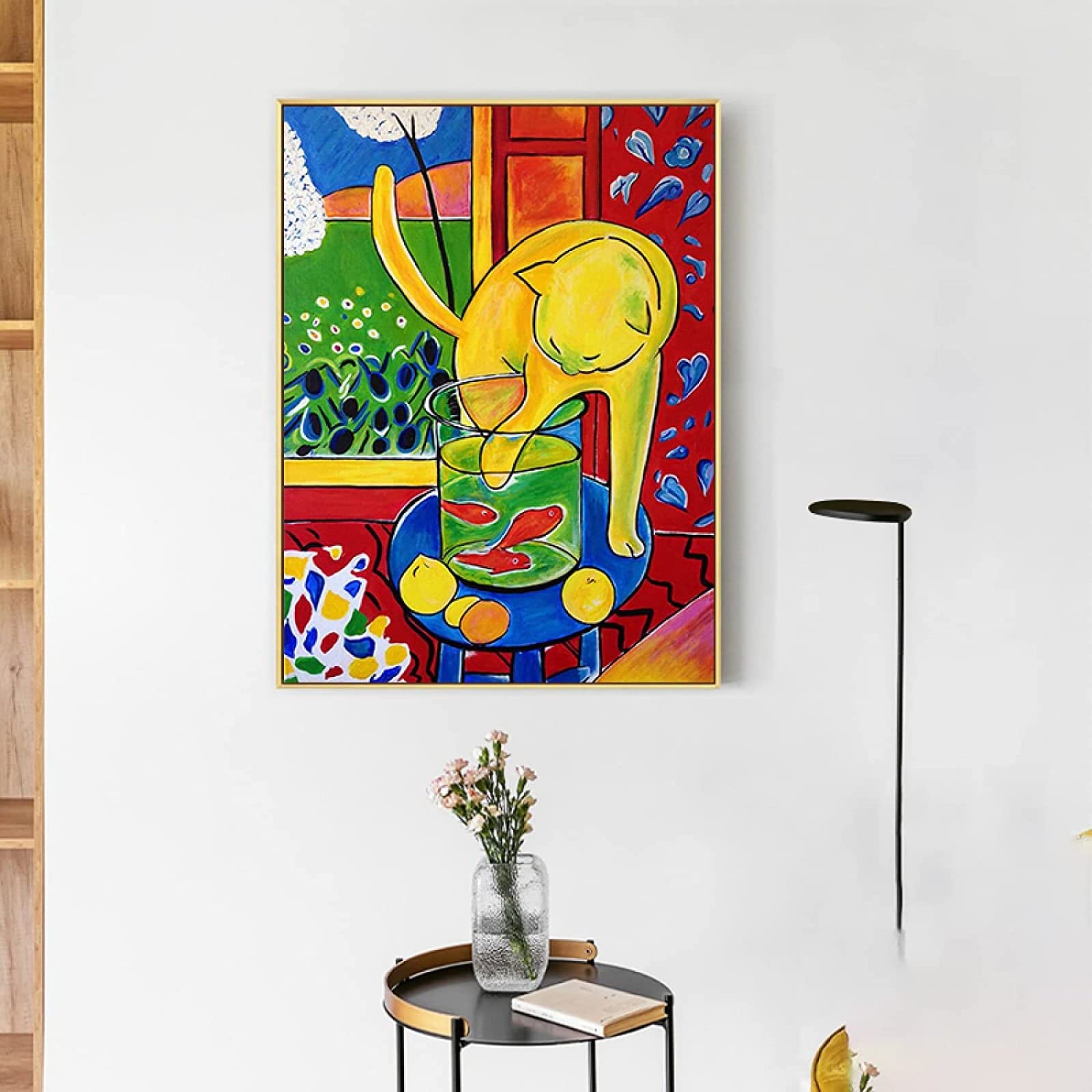 Amazon.co.jp: アンリ・マティス絵画猫キャッチ魚ポスター