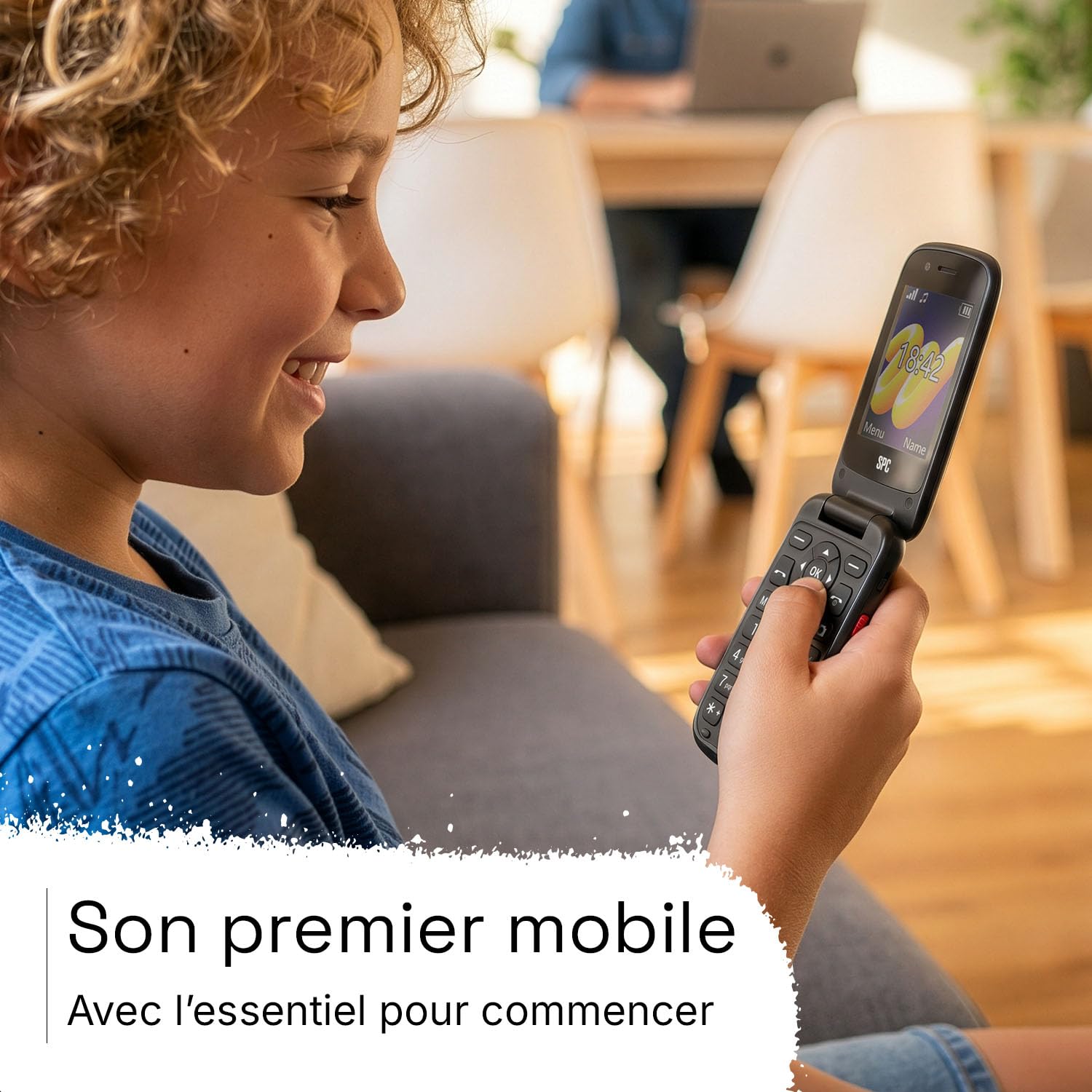 SPC Wild Star - Portable Enfant avec GPS, SOS, sans Internet, Noir